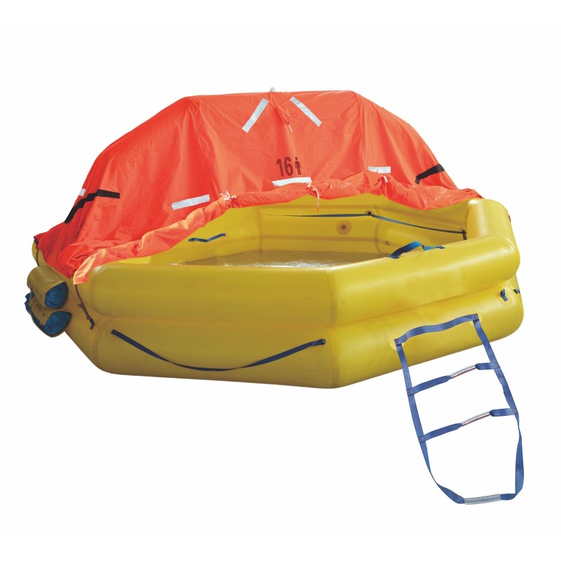 Understanding the Inflation Mechanism of Throwing TPU Composite Adhesive Inflatable Life Rafts